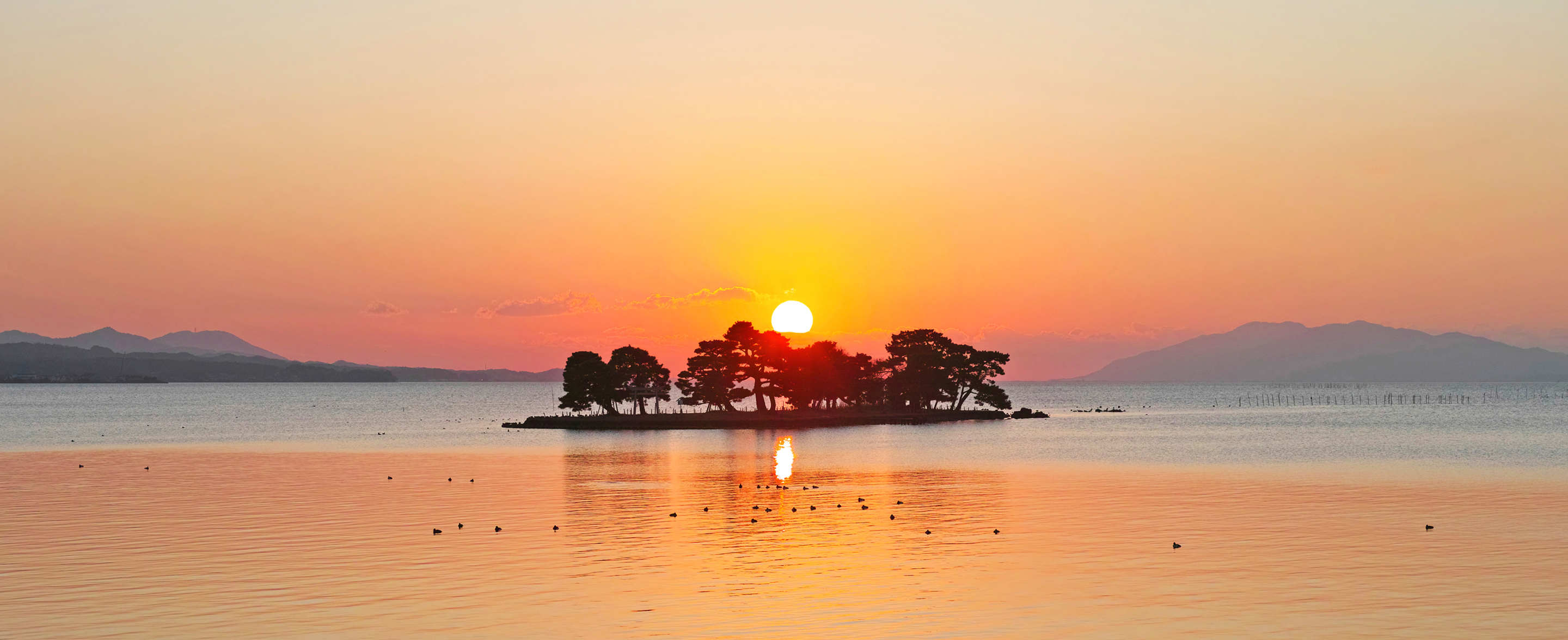 宍道湖の夕日